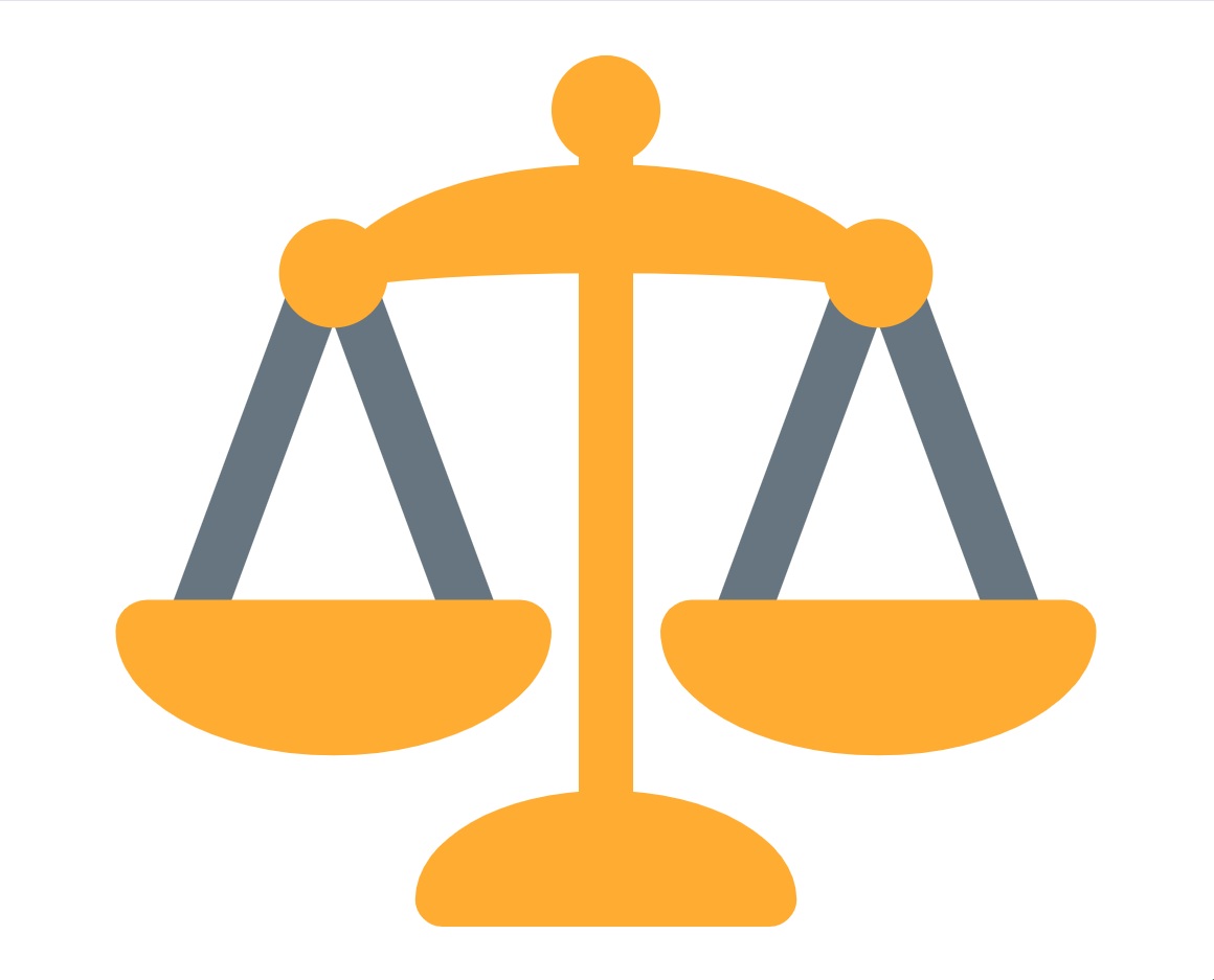 판례 연구 저울 이미지